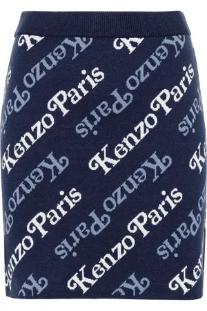 Kenzo Verdy logo-intarsia miniskirt