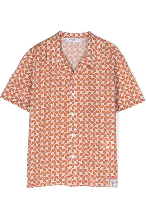 Paolo Pecora Graphic-print cotton blend shirt