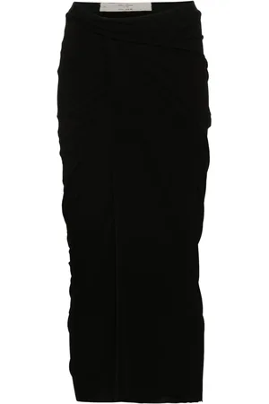 Rick Owens Wrap midi skirt