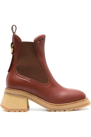 Moncler Gigi 70mm leather Chelsea boots