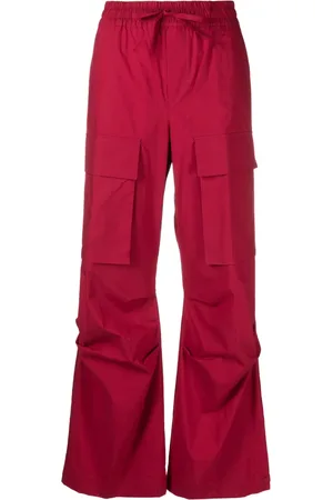 P.A.R.O.S.H. Cargo-pockets pleat-detail trousers