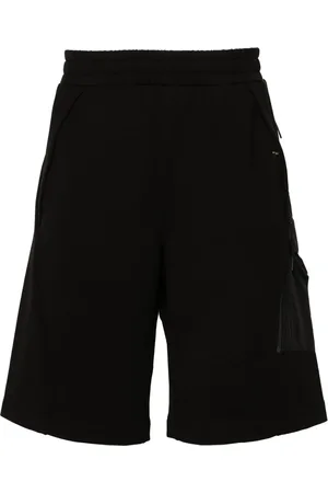 C.P. Company Logo-print jersey track shorts