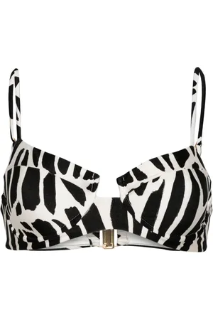 PATBO Graphic-print balconette bikini top