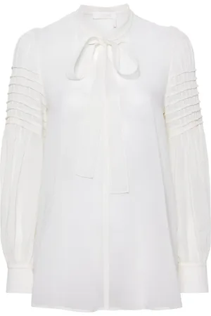 Chloé Gathered-detail blouse