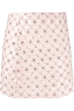 P.A.R.O.S.H. Rhinestone-embellished mini skirt