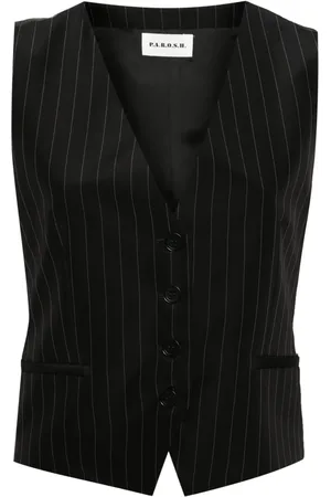 P.A.R.O.S.H. V-neck pinstripe waistcoat