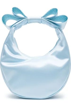 Mach & Mach Bow-detail satin tote bag