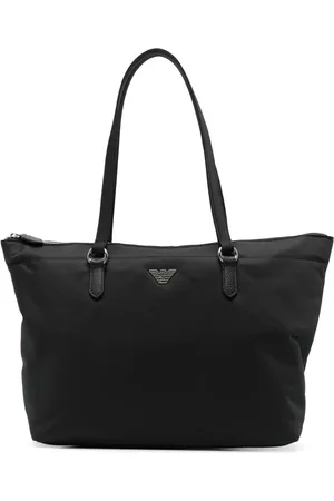 Emporio Armani Logo-plaque tote bag