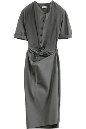 LEMAIRE Short-sleeve wrap dress