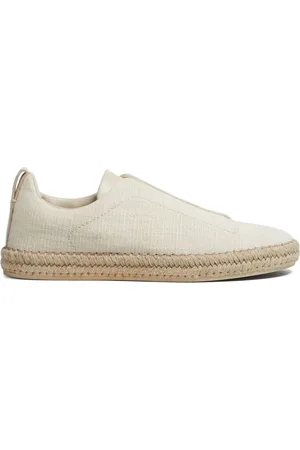 Ermenegildo Zegna Triple Stitch crisscross espadrilles