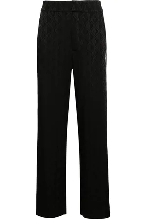 Marine Serre Moon Diamant-jacquard trousers