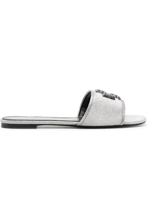 Tory Burch Eleanor pav?? logo-appliqu?? slides