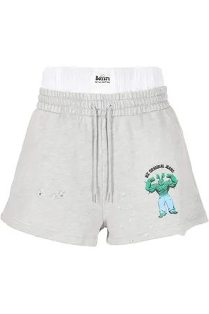 Natasha Zinko Drawstring cotton track shorts