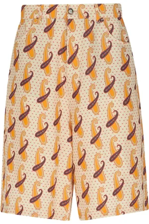 Etro Paisley-print linen bermuda shorts