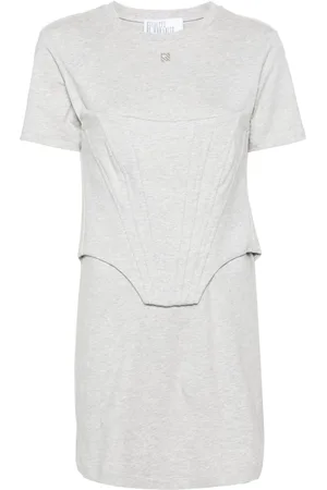 GIUSEPPE DI MORABITO Corset-detail cotton dress