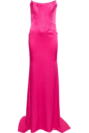 GIUSEPPE DI MORABITO Corset-style satin gown