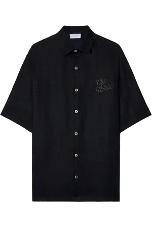 OFF-WHITE Logo-appliqué bowling shirt