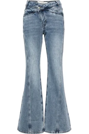Feng Chen Wang Twist-detail flared jeans