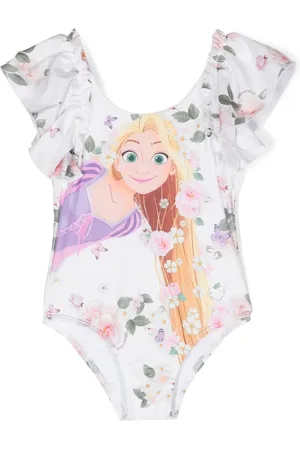 MONNALISA Tangled floral-print swimsuit