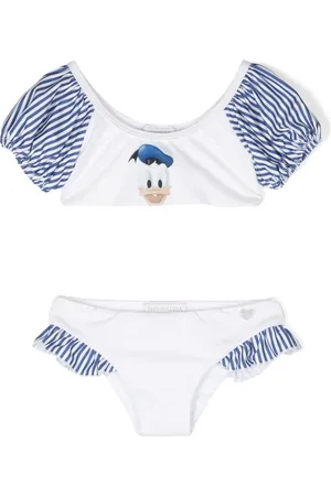 MONNALISA Donald Duck ruffle-detail bikini