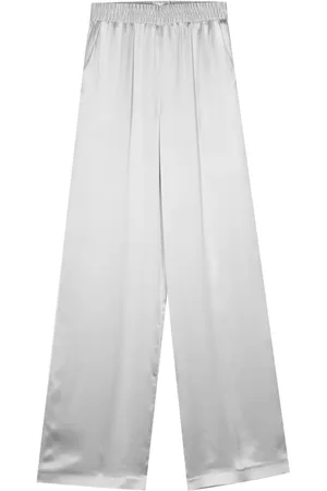 ELEVENTY Wide-leg silk trousers