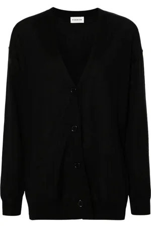 P.A.R.O.S.H. Drop-shoulder fine-knit cardigan
