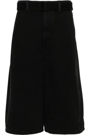 LEMAIRE Twisted denim shorts