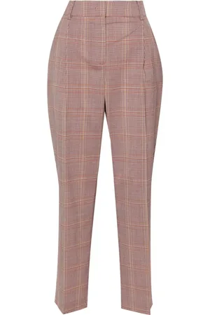 Paul Smith Plaid-check cropped trousers