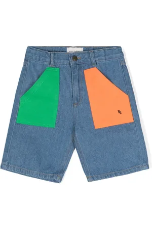 Bobo Choses Contrast-patch denim shorts