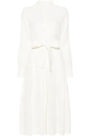 P.A.R.O.S.H. Belted midi shirt dress
