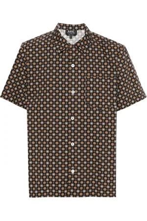 A.P.C. Lloyd geometric-pattern shirt