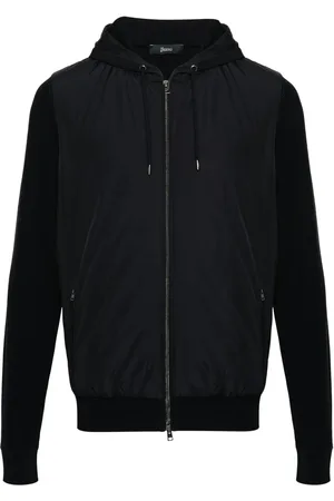 HERNO Contrast-panel piqué jacket