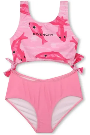 Givenchy Graphic-print cut-out swimsuit