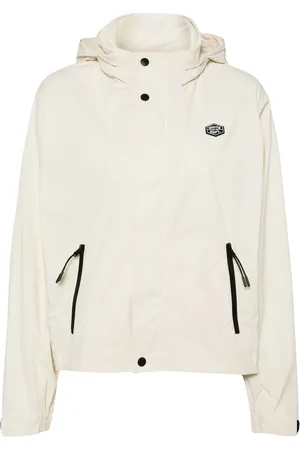 Chocoolate Logo-appliqué hooded windbreaker