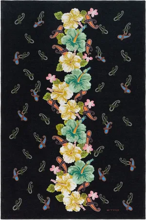 Etro Floral-print cotton beach towel