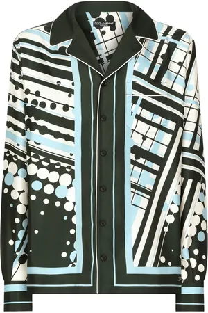 Dolce & Gabbana Geometric-print silk shirt