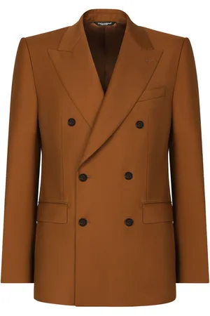 CROQUIS double-breasted wool blazer - Brown