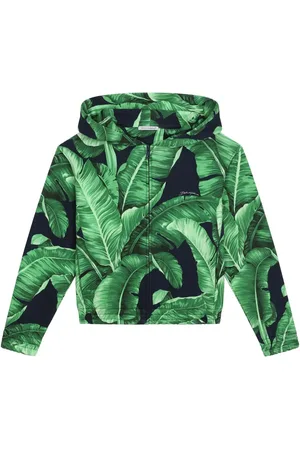 Dolce & Gabbana Banana leaf-print cotton hoodie