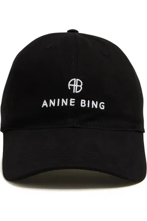 ANINE BING Logo-embroidery cotton baseball hat