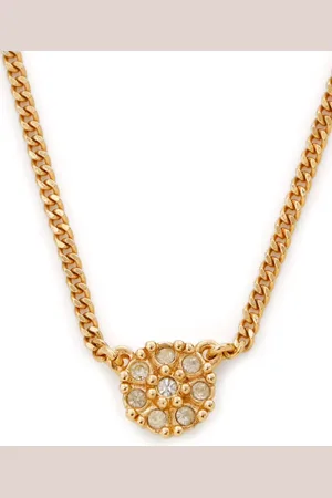 Dior Rhinestone-embellished chain necklace