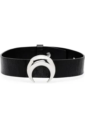 Marine Serre Regenerated Moon leather choker