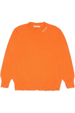Marni Logo-embroidered cotton jumper