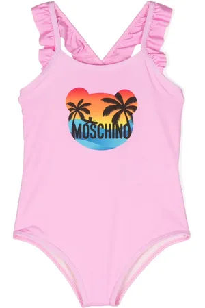 Moschino Teddy Bear ruffled swimsuit