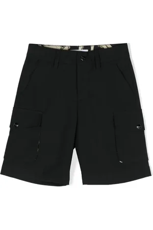 Msgm Studded-logo cargo shorts