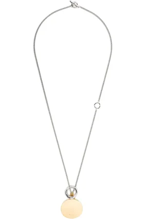 Jil Sander Two-tone engraved necklace