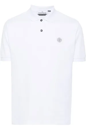 Stone Island Compass-appliqué polo shirt