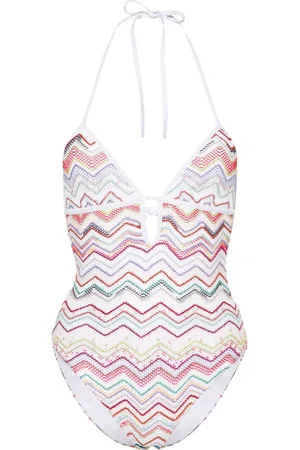 Missoni Zigzag plunge swimsuit