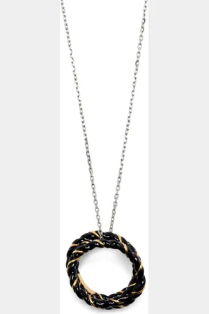 Maison Margiela Laces circular-pendant necklace