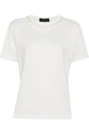 Fabiana Filippi Bead-embellished T-shirt