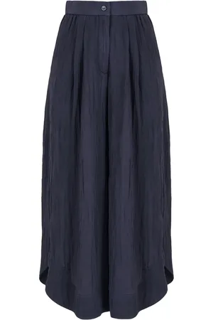 Emporio Armani Wide-leg cropped trousers